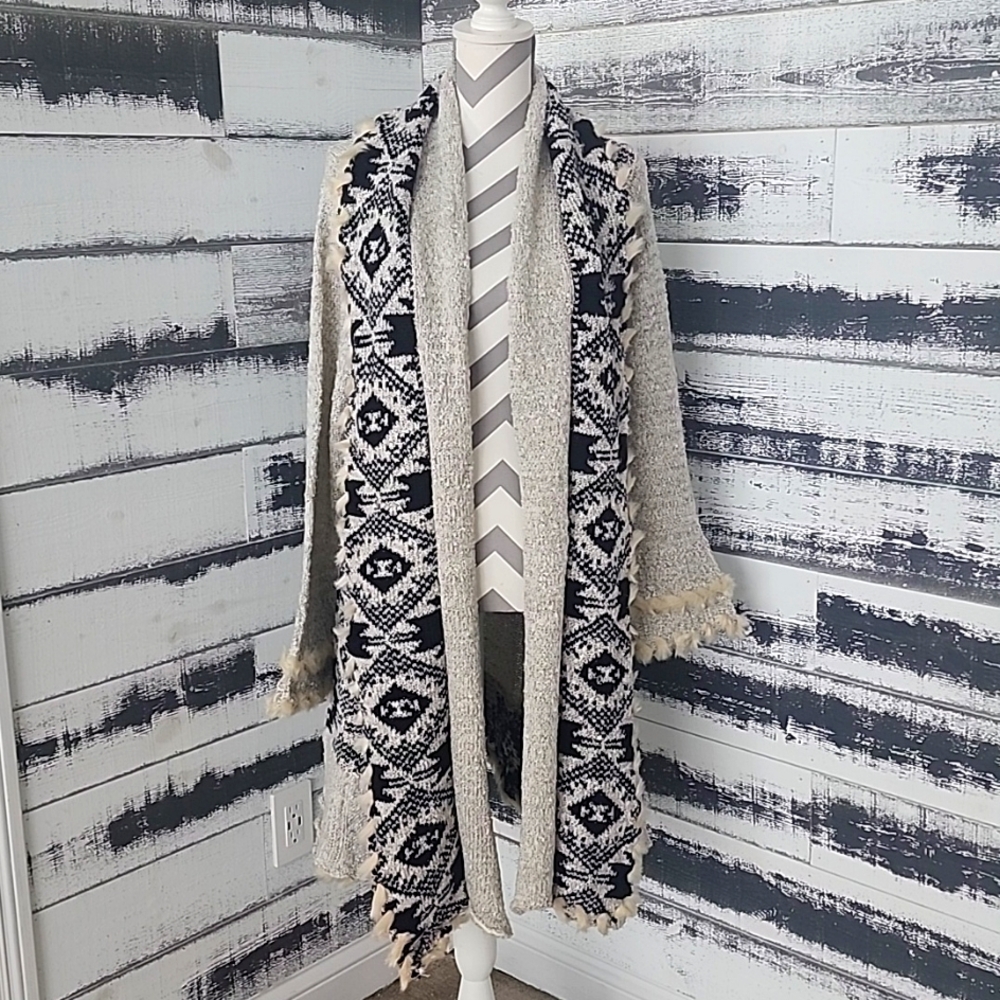 Boho/Western style Cardigan Sweater